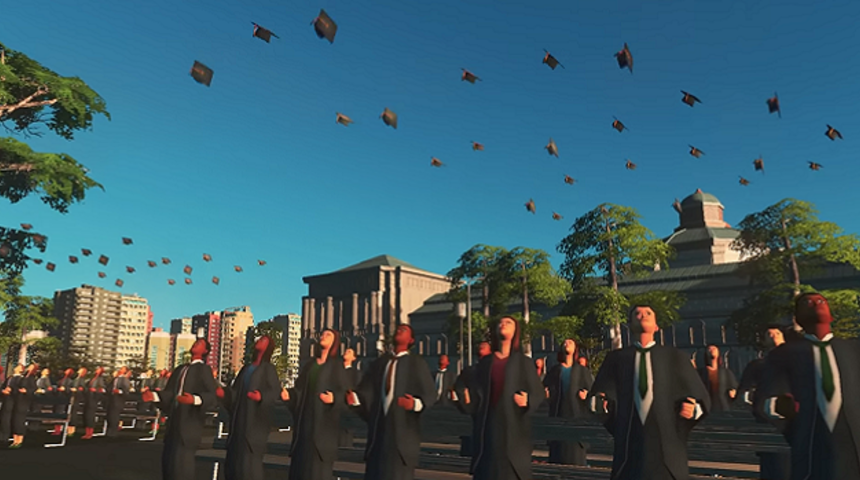 Cities: Skylines'ın yeni genişlemesi Campus ile oyuna eğitim geliyor!