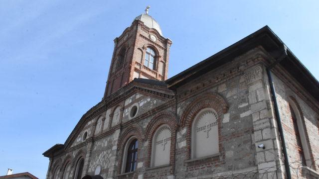 Edirne'de onarımı yapılan Bulgar Kilisesi ayinle açıldı