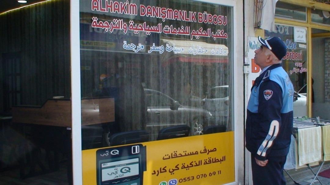 Samsun&rsquo;da yabancı tabelalar s&ouml;k&uuml;ld&uuml;