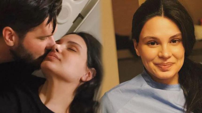 Almeda Abazi doğum &ouml;ncesi karelerini paylaştı