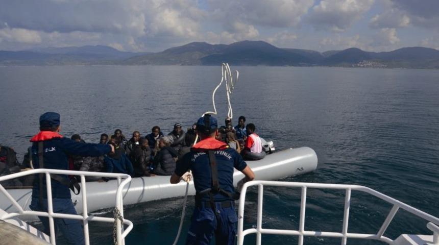 Kuşadası’nda 14’ü çocuk 39 kaçak göçmen yakalandı