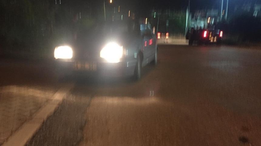 Sakarya&rsquo;da otomobil domuz s&uuml;r&uuml;s&uuml;ne daldı