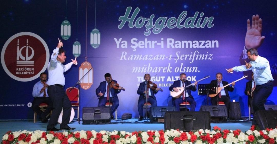 Ke&ccedil;i&ouml;ren Ramazan etkinliklerinde coşkulu t&uuml;rk&uuml; ş&ouml;leni