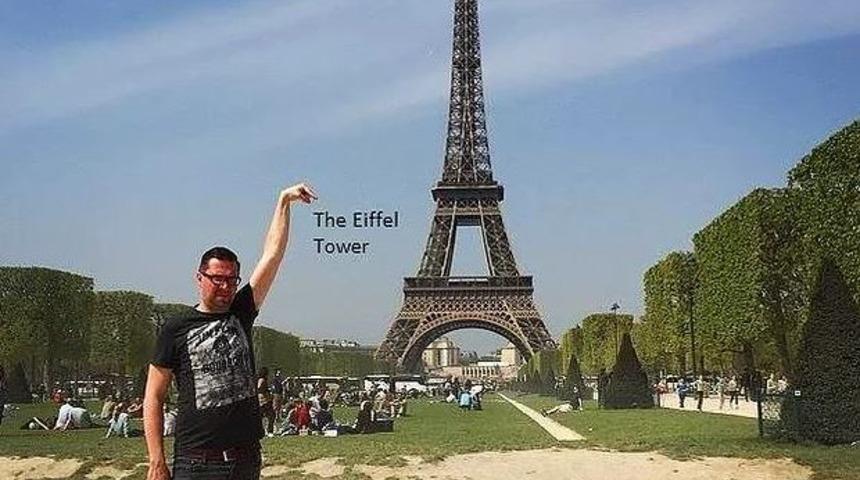 Sadece Eyfel Kulesi'ni tutmak istemişti!