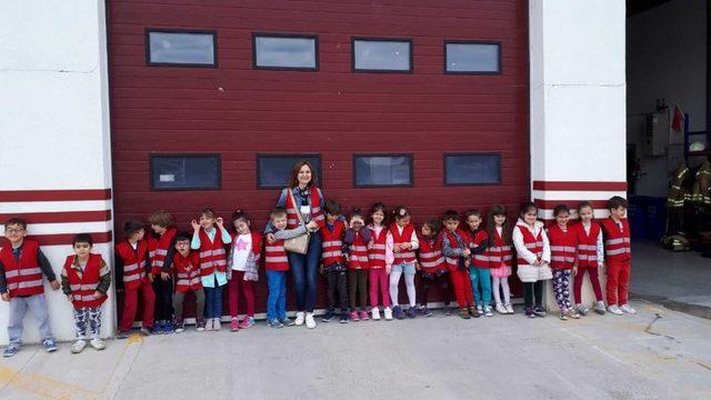 Atatürk Anaokulundan Çanakkale İtfaiyesine ziyaret