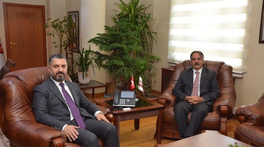 Rekt&ouml;r Prof. Dr. Mazhar Bağlı&rsquo;dan RT&Uuml;K Başkanı Ebubekir Şahin&rsquo;e ziyaret