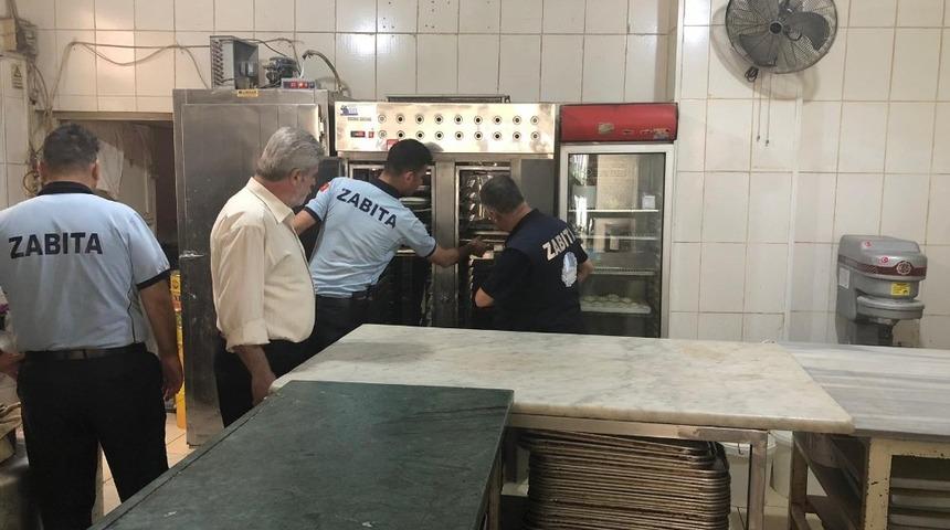 Tarsus zabıtasından pastane ve imalathane denetimi