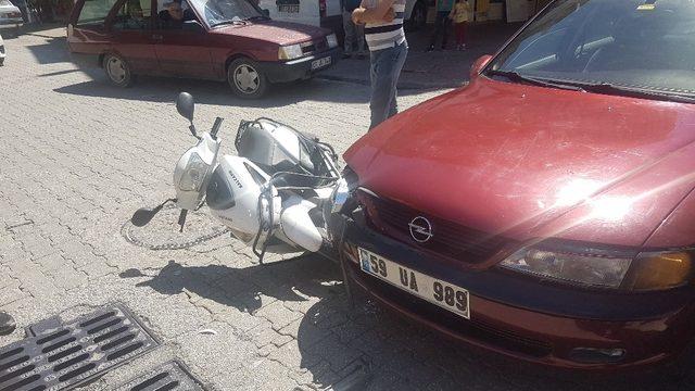 Manavgat’ta motosiklet kazası: 1 yaralı