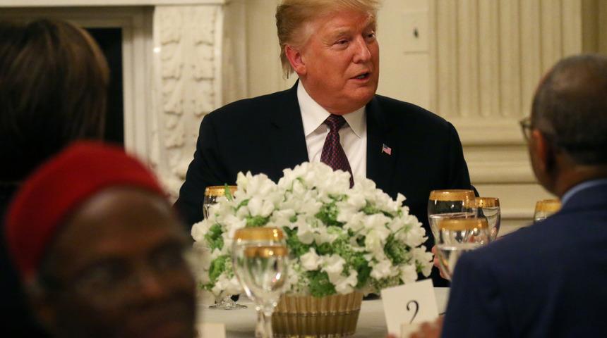 Donald Trump Beyaz Saray'da iftar verdi
