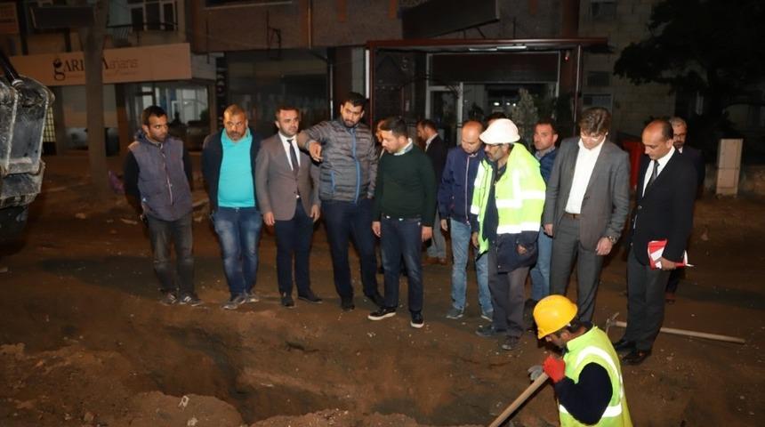 Belediye Başkanı Arı’nın gece mesaisi