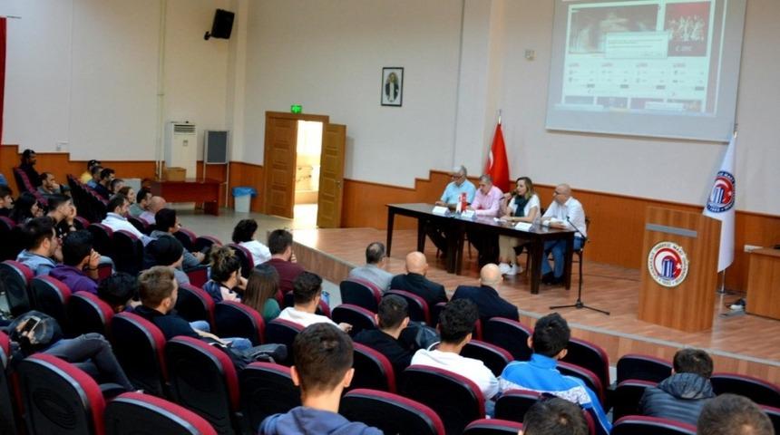 &Ccedil;OM&Uuml;&rsquo;de Basketbol S&ouml;yleşileri ger&ccedil;ekleşti