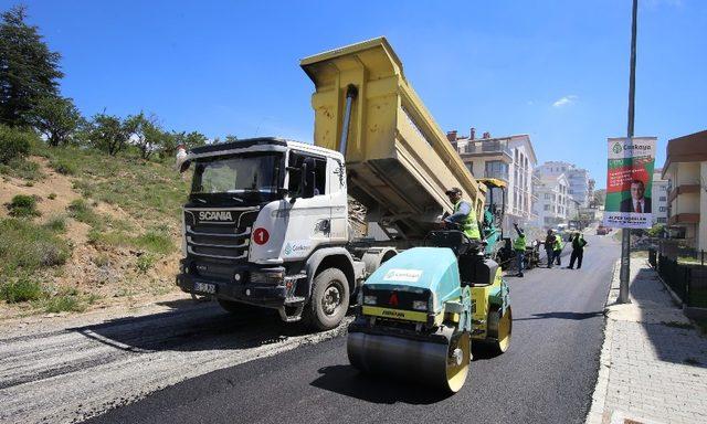 Çankaya’da asfalt çalışmaları başladı