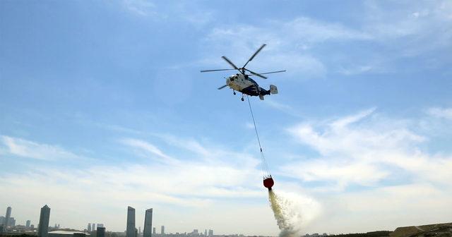 Orman yangınlarını Türk bayraklı helikopterler söndürecek