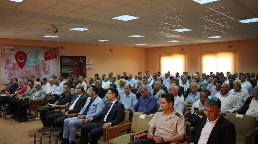 Kaymakam G&uuml;r&ccedil;am 103 mahalle muhtarıyla buluştu