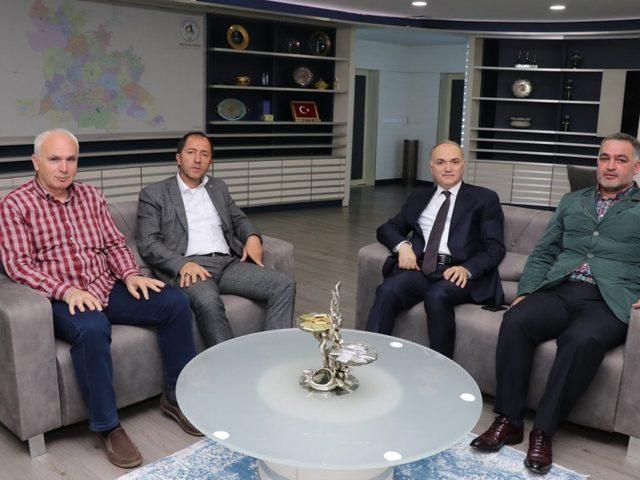 İGM ve MHP heyetinden Başkan Özlü’ye ziyaret