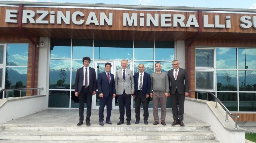 Rekt&ouml;r Akın Levent, Mineralli Su İşletmesini ziyaret etti