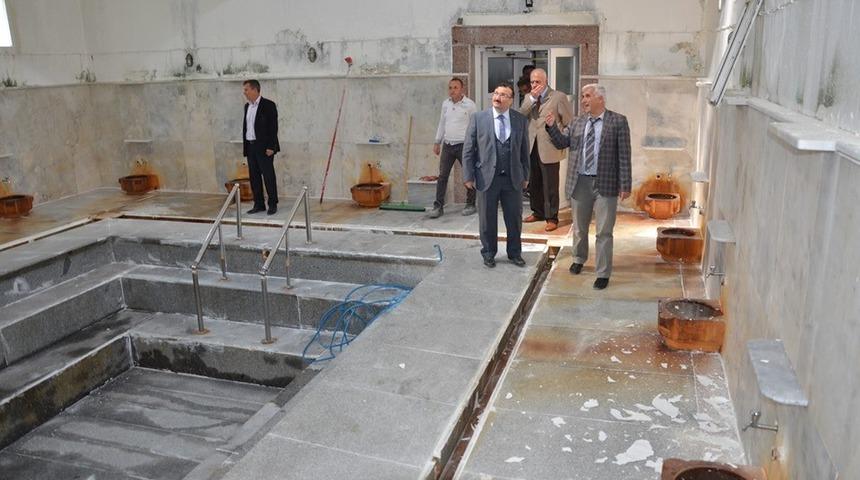 Belediye Başkanı Hüseyin Doğan yapılan çalışmaları yerinde inceledi