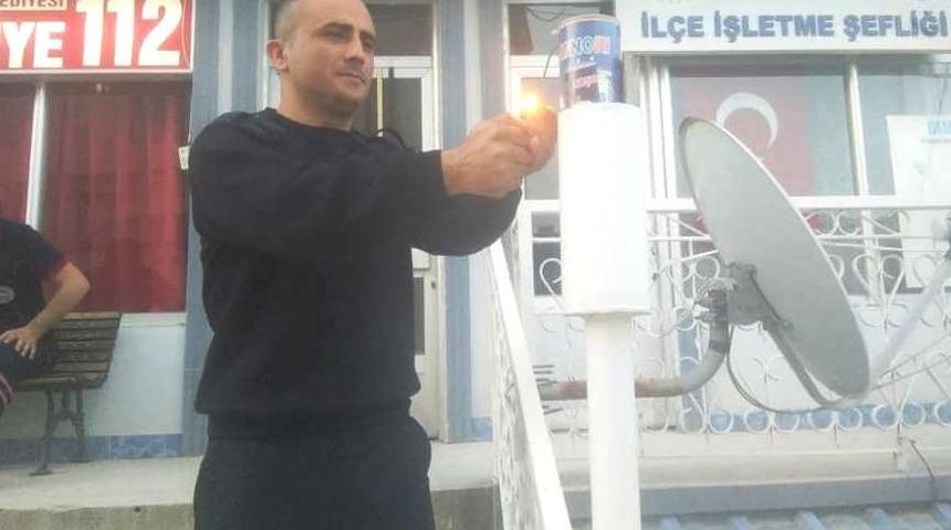 Hisarcık&rsquo;ta Ramazan topu yerine ses bombası