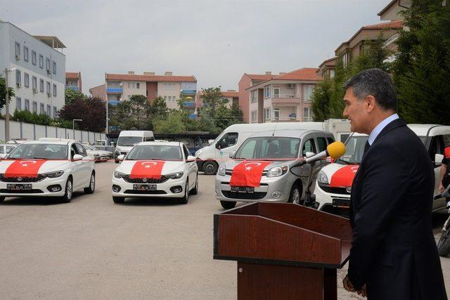 Balıkesir Polisi’ne 6 yeni hizmet aracı