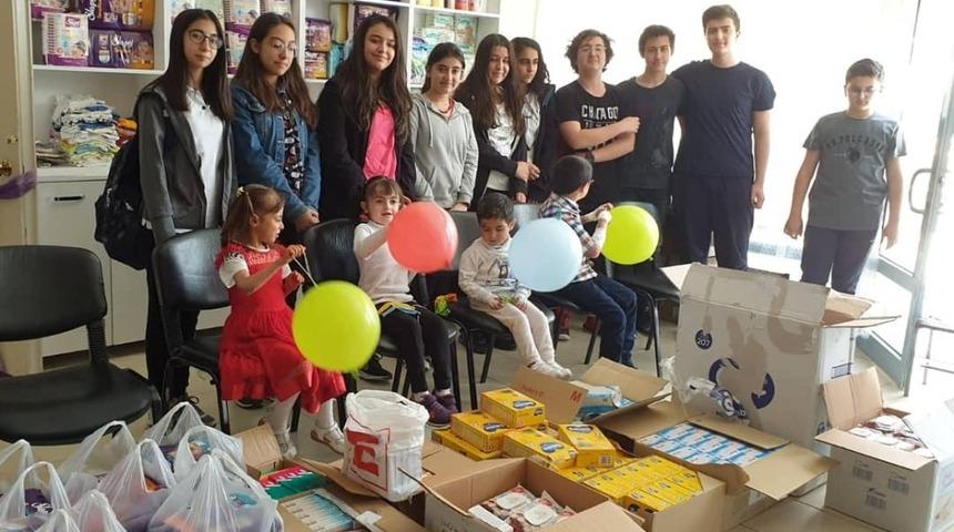 &Ouml;ğrencilerden kelebek hastası &ccedil;ocuklara anlamlı destek