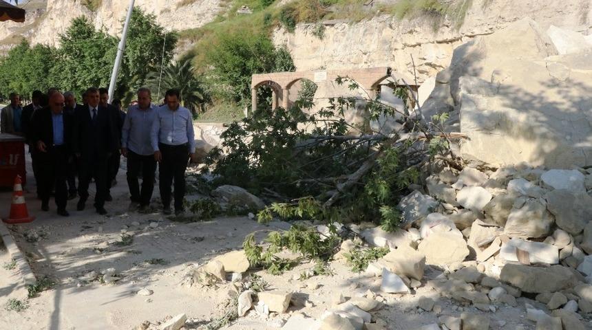 Beyazg&uuml;l heyelan alanınında inceleme yaptı