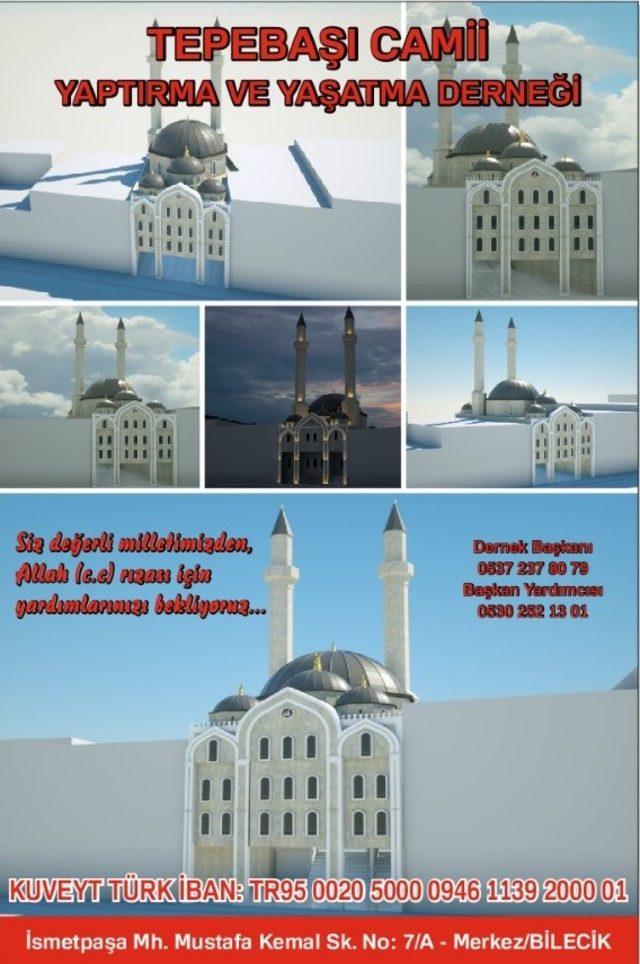 7 ay önce yıkılan Edebali Cami hayırseverlerin yardımını bekliyor