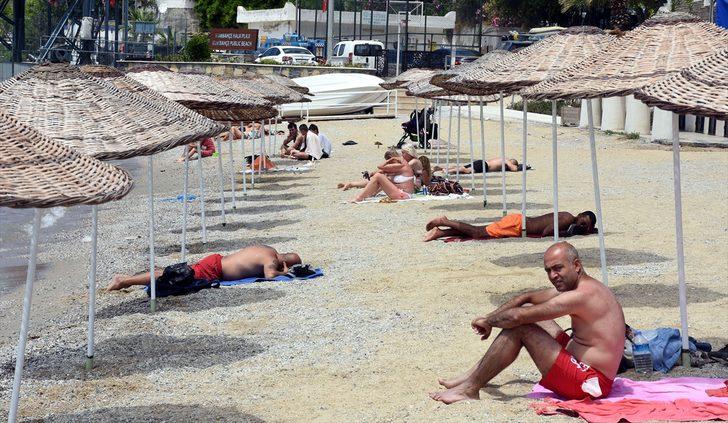 Bodrum'da şezlonglar kalktı G1
