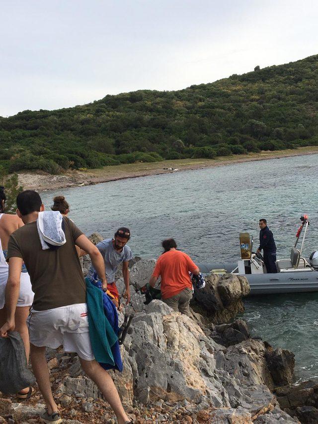 Piknik yaparken yabani hayvanların saldırdığı 5 kişiyi Sahil Güvenlik kurtardı