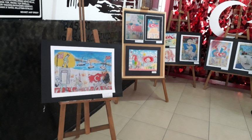 Öğrencilerin kişisel resim sergisi ildi gördü