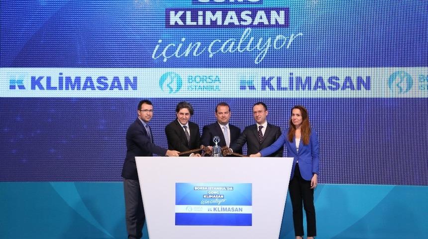 Borsa İstanbul&rsquo;da gong &rsquo;Klimasan&rsquo; i&ccedil;in &ccedil;aldı