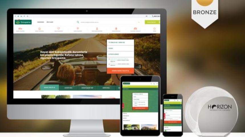 Groupama’nın internet sitesine ödül!