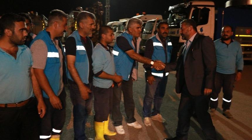 Sahura kadar &ccedil;alışan personellere teşekk&uuml;r