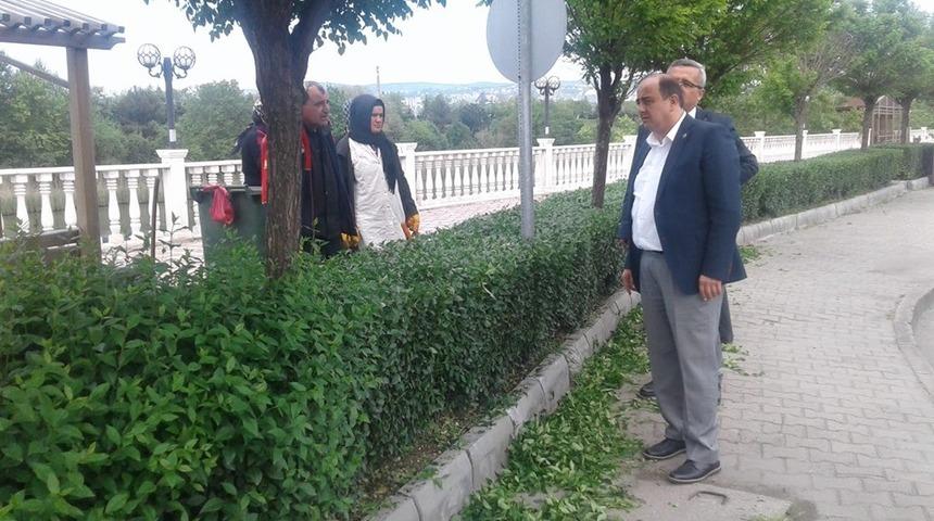 Demirtaş sahil bandında ki çalışmaları yerinde inceledi