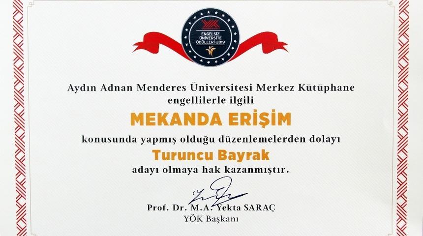 Engelsiz Ufuklar &Ccedil;alıştayı&rsquo;nda AD&Uuml;&rsquo;ye &ouml;d&uuml;l