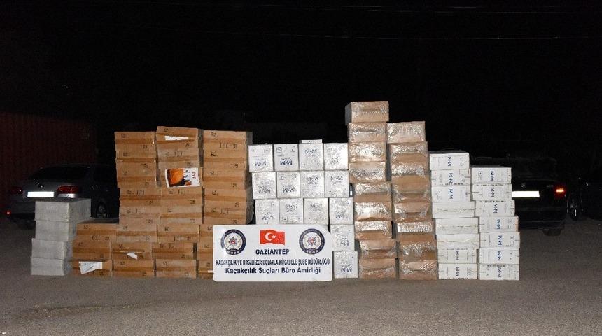 65 bin ka&ccedil;ak sigara yakalandı