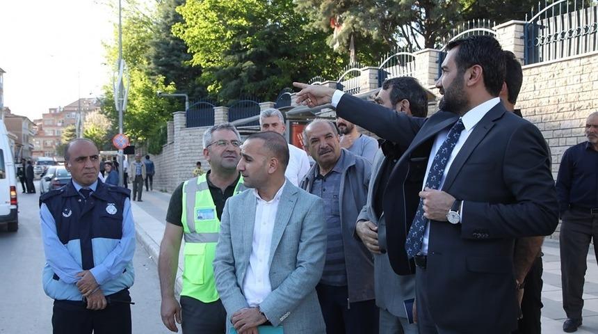 Başkan Şerifoğulları, ulaşım i&ccedil;in sahaya indi inceleme yaptı