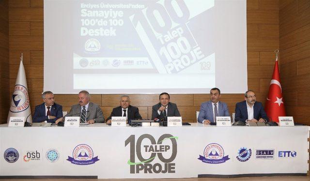 ERÜ’den Kayseri Sanayisine, Ticaretine ve Belediyelere 100’de 100 Proje Desteği