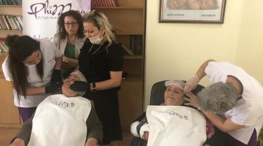 Huzurevi sakinlerinin fiziksel bakımları yaptırıldı