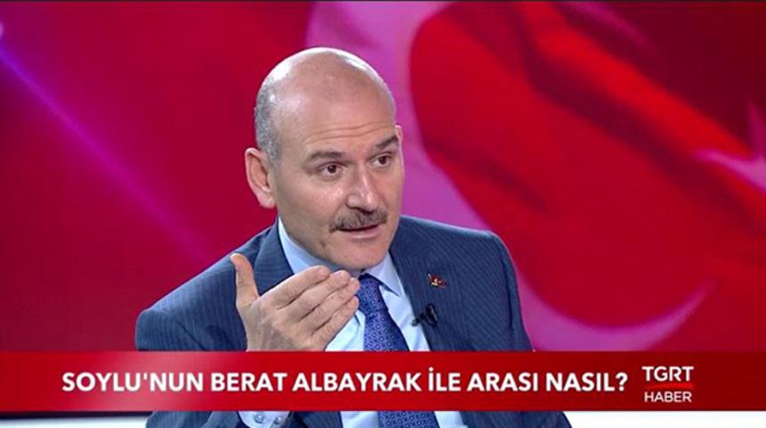 İçişleri Bakanı Süleyman Soylu, Bakan Albayrak sorusunu yanıtladı