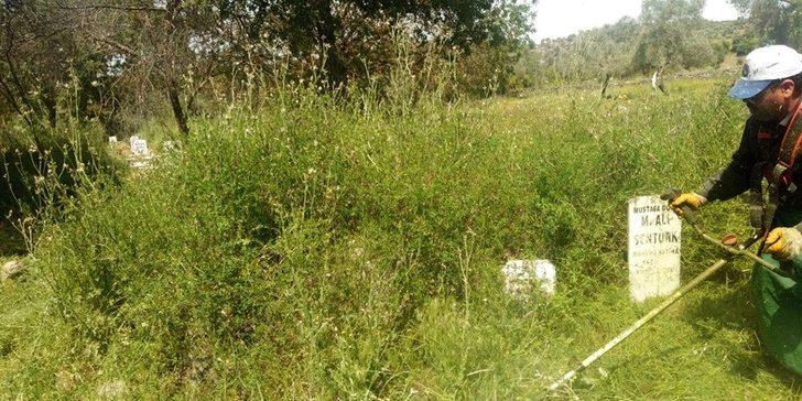 Koçarlı’da mezarlıklar bakıma alındı G4