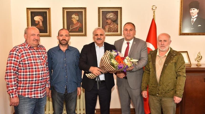 Sanayi esnafının Başkan Zorluoğlu&rsquo;na ziyaretinde sanayinin taşınması g&uuml;ndeme geldi