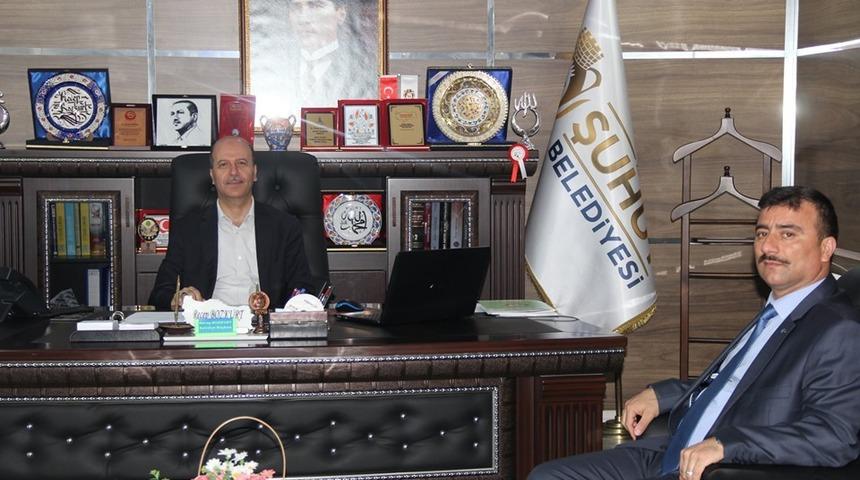 M&uuml;d&uuml;r Sarıkaya&rsquo;dan Başkan Bozkurt&rsquo;a ziyaret