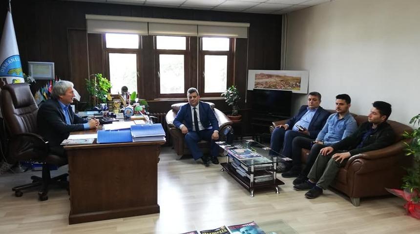 Rektör Yardımcısı Prof. Dr. Mindivan, Başkan Şahin ile bir araya geldi