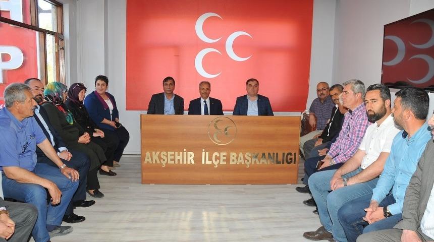 Başkan Akkaya ve AK Parti&rsquo;den MHP&rsquo;ye teşekk&uuml;r ziyareti