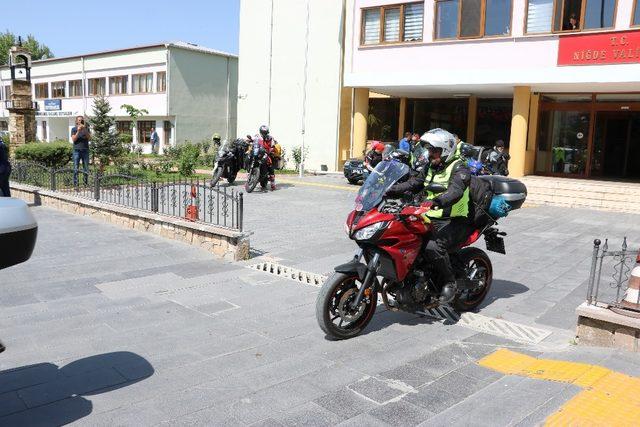 Motosiklet Kulubü üyeleri Samsun’a uğurlandı