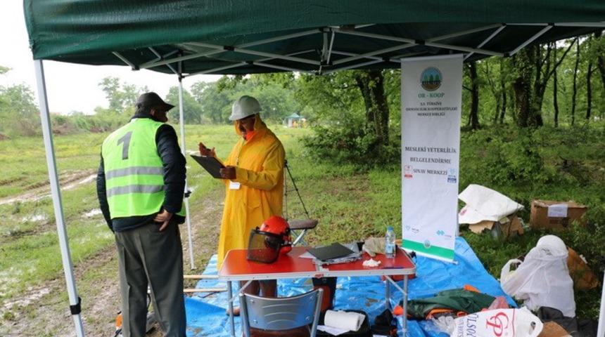 Orman iş&ccedil;isi mesleki yeterlilik belgelendirme sınavları başladı