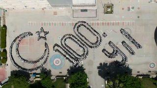 Liseli öğrencilerden 100. yıla özel koreografi