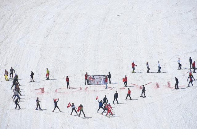 Hakkari'de mayıs ayında kayak keyfi