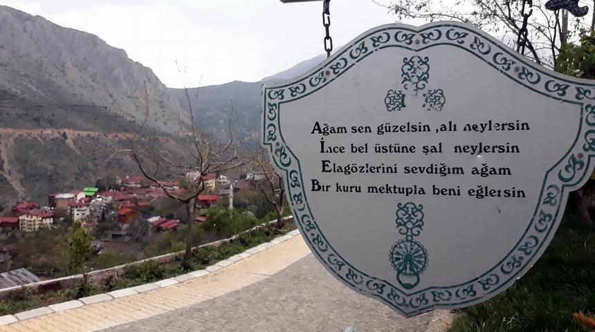 Gurbete gidenlere hasret manileri, il&ccedil;edeki tabelalarda