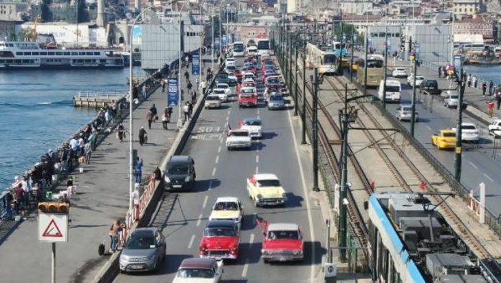 Galata Köprüsü'nde 100'üncü yıl konvoyu! G4